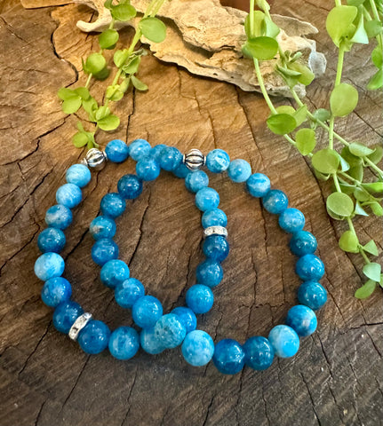 Fancy Beads - 8mm Apatite Bracelet