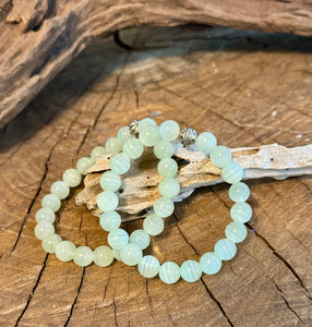 Fancy Beads - 8mm Green Calcite Bracelet