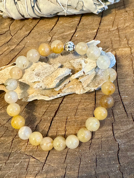 Fancy Beads - 8mm Honey Calcite Bracelet