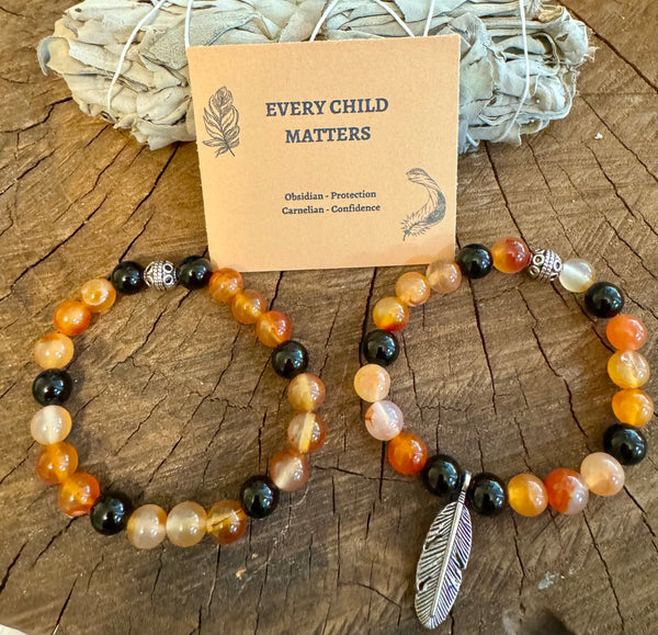 Fancy Beads - Every Child Matters 8mm Bracelet