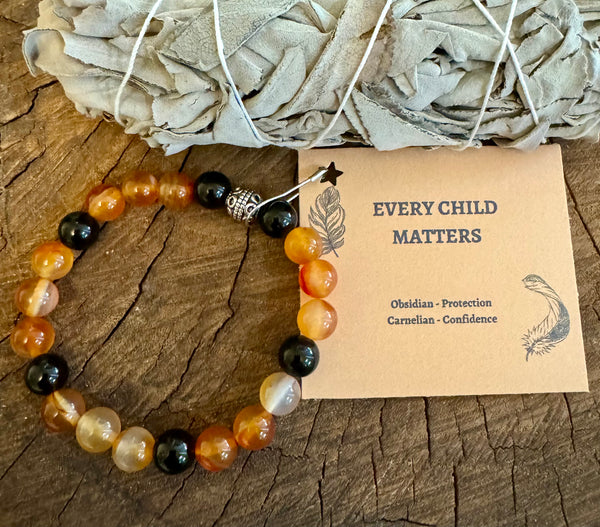 Fancy Beads - Every Child Matters 8mm Bracelet