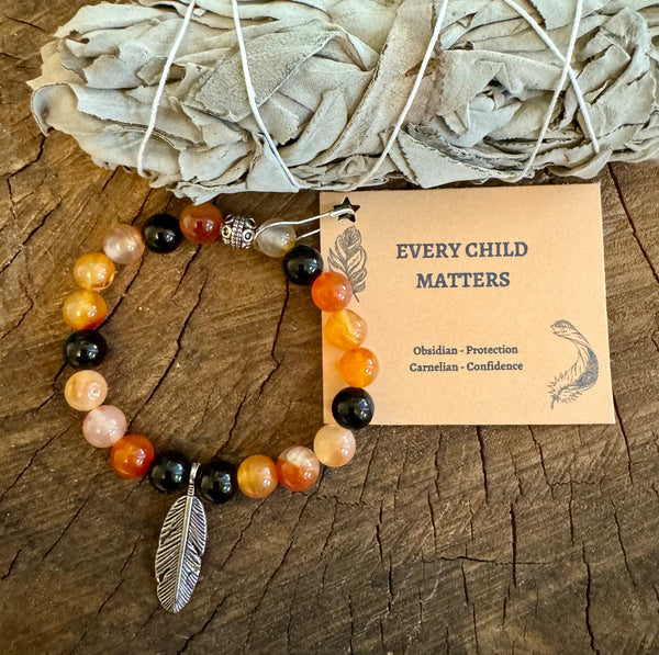 Fancy Beads - Every Child Matters 8mm Bracelet