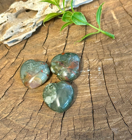 Kelowna Crystal Cave - Small Bloodstone Hearts