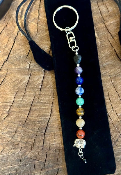 Fancy Beads - Chakra Keychain