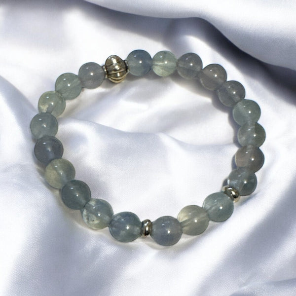 Fancy Beads - 8mm Blue Fluorite Bracelet