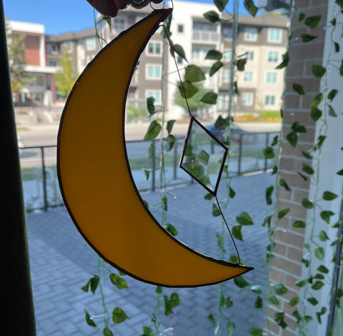 AGlazing Art - Moon Stained Glass