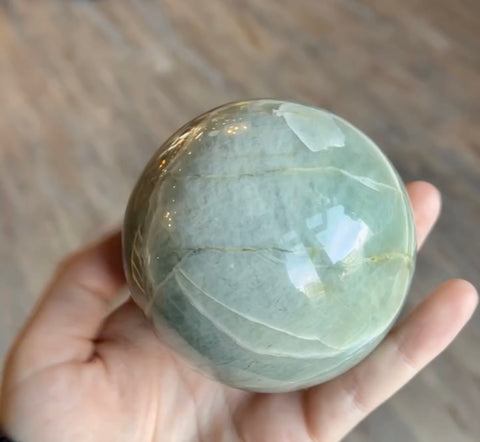 TRUE ART KELOWNA - Green Moonstone Sphere