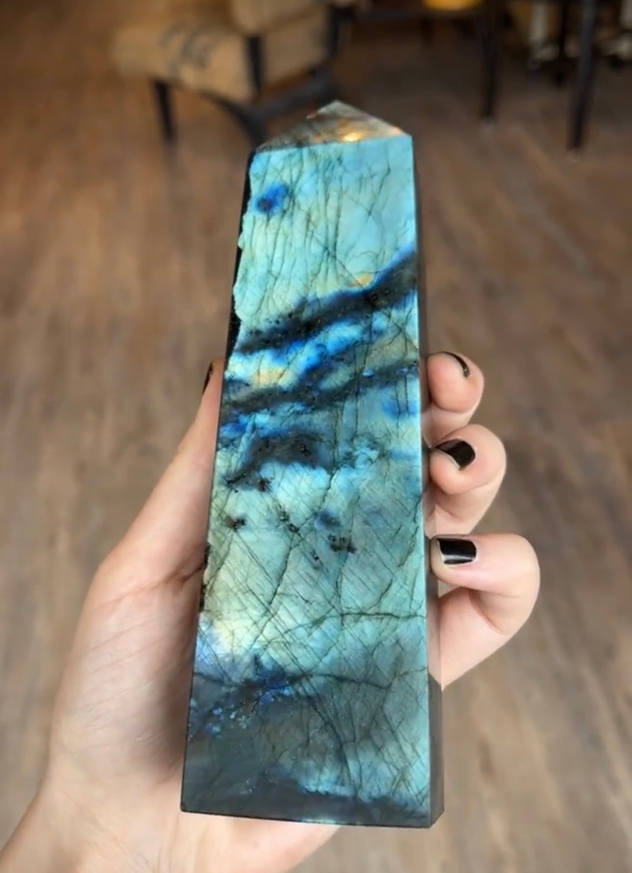 Kelowna Crystal Cave - Large Labradorite Tower