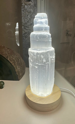 TRUE ART KELOWNA - Light Up LED Wooden Crystal Stands