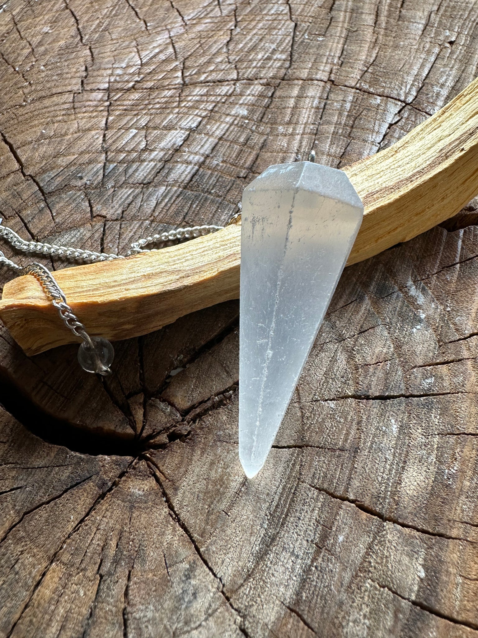 TRUE ART KELOWNA - Selenite Pendulum