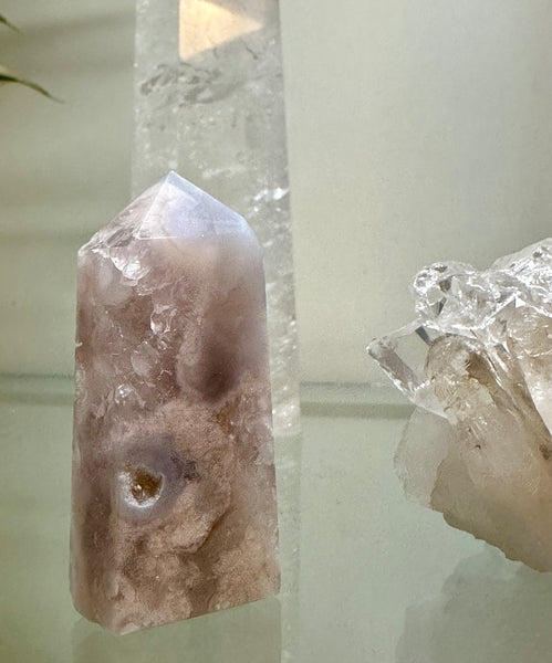 Kelowna Crystal Cave - Pink Rose Amethyst Tower