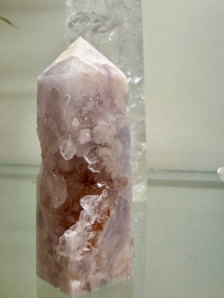 Kelowna Crystal Cave - Pink Rose Amethyst Tower