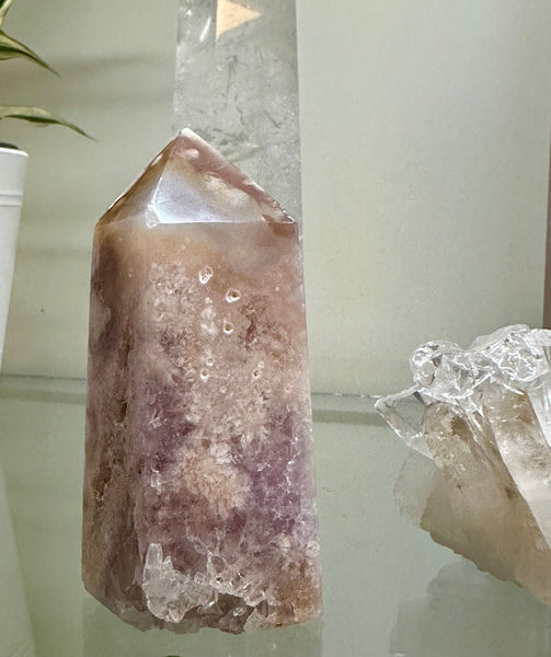 Kelowna Crystal Cave - Pink Rose Amethyst Tower