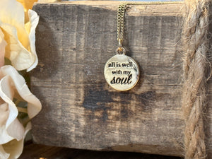 Blazin Creationz - All is Well With My Soul Necklace