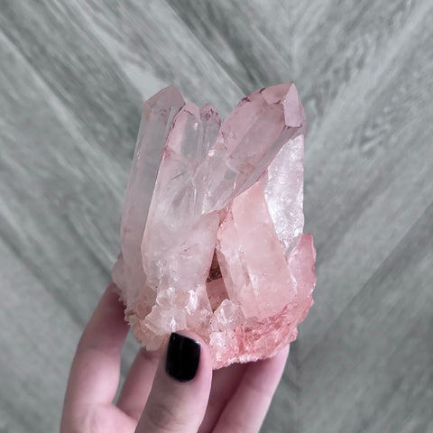 Kelowna Crystal Cave - Pink Quartz Crystal Cluster