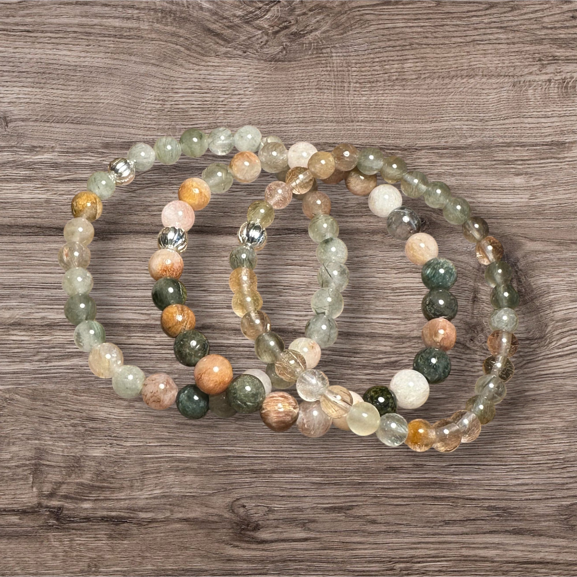 My Two Daughters Jewelry - Indian Agate 6mm Bracelets