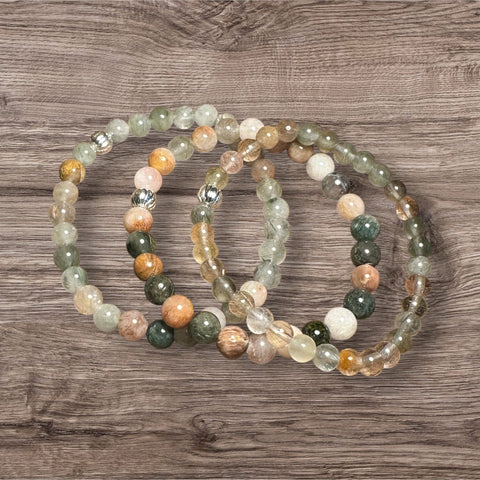 My Two Daughters Jewelry - Indian Agate 6mm Bracelets