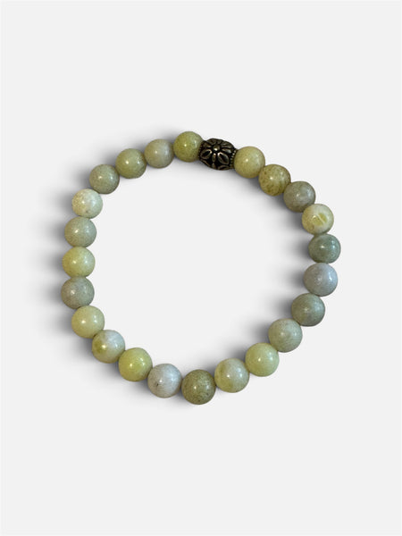 My Two Daughters Jewelry - Large 8mm Lemon Jade Bracelet