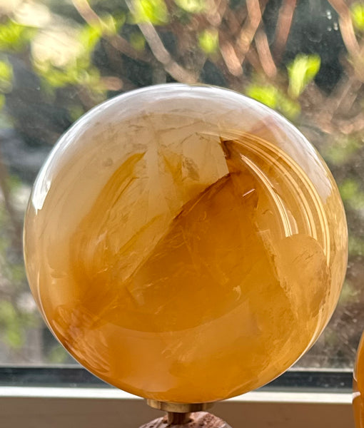 Kelowna Crystal Cave - Large Golden Healer Sphere