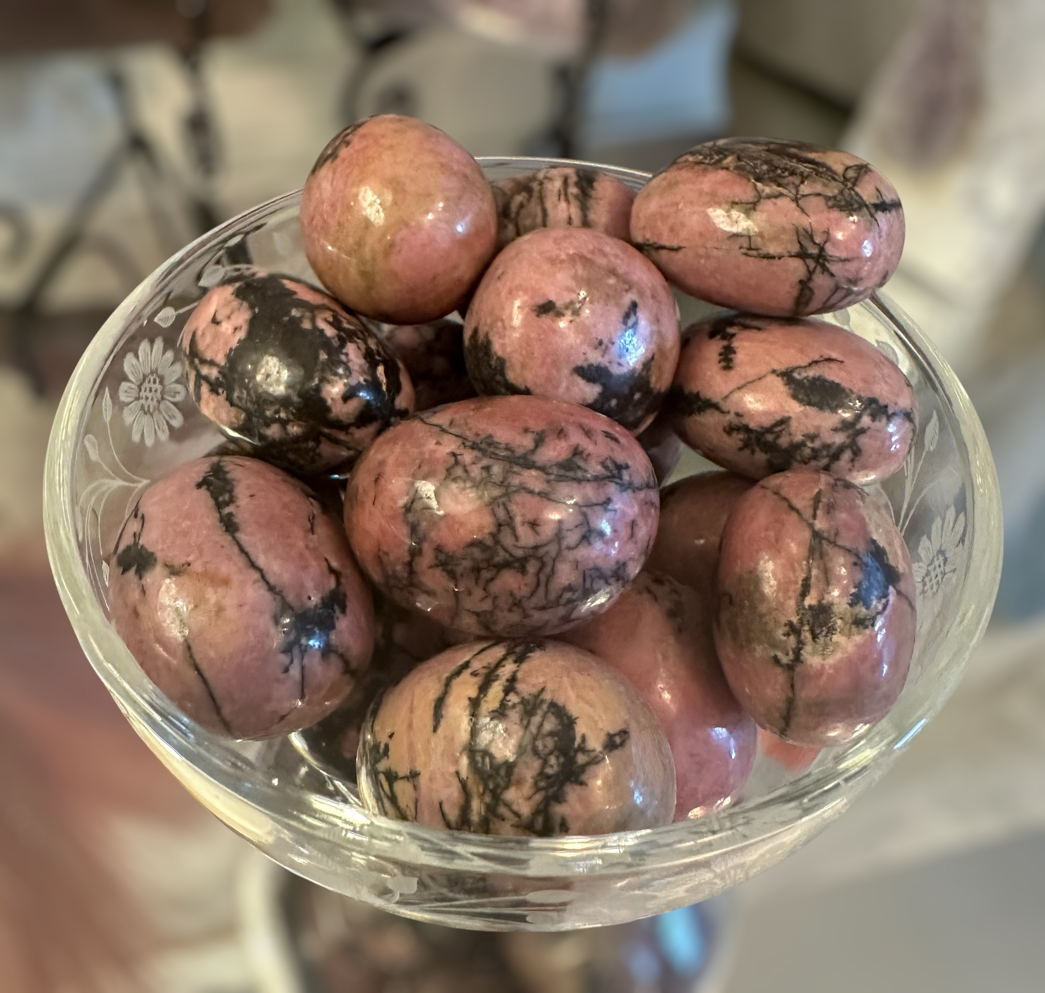 Kelowna Crystal Cave - Large Rhodonite Tumbles