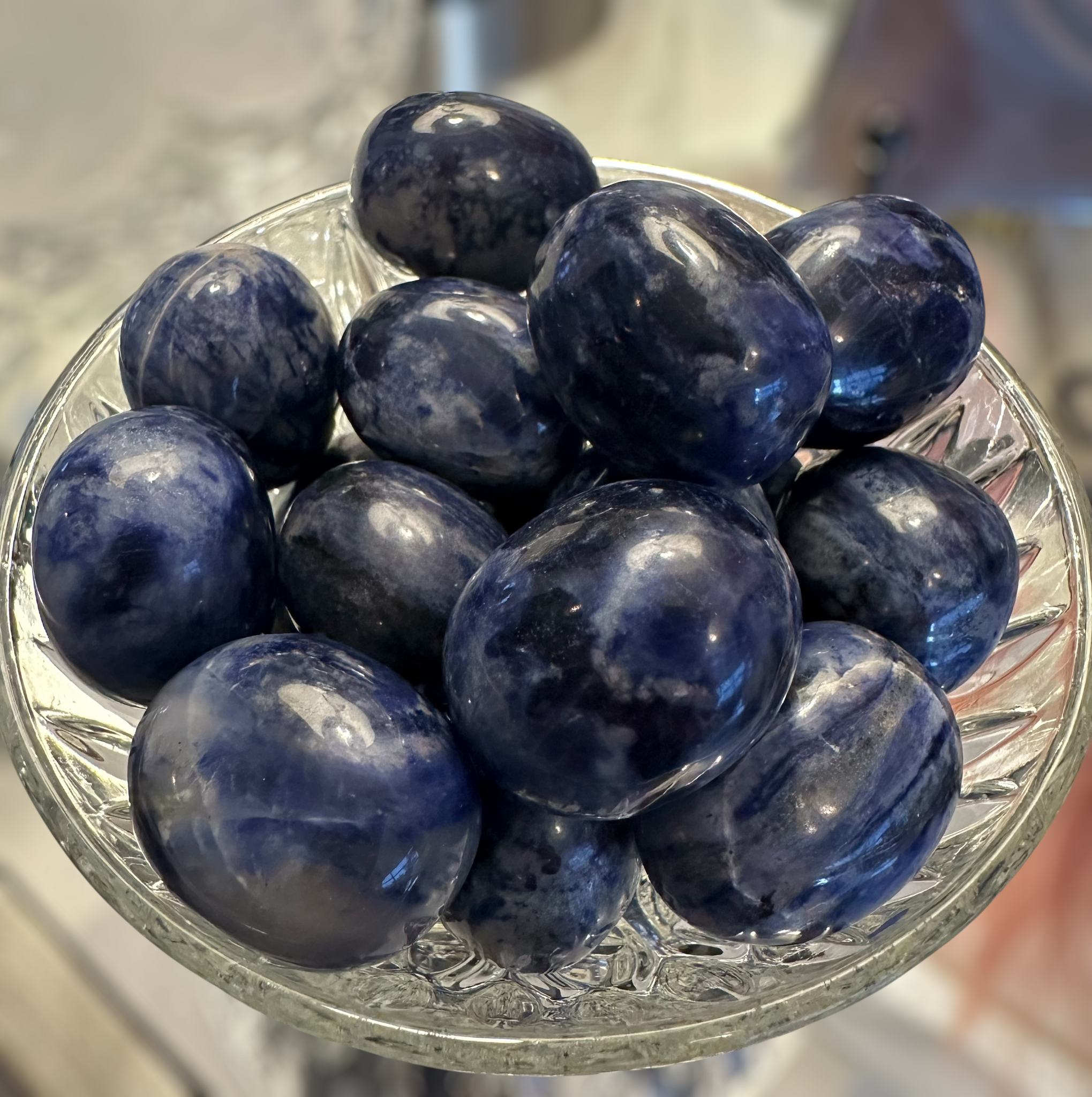 Kelowna Crystal Cave - Large Sodalite Tumbles