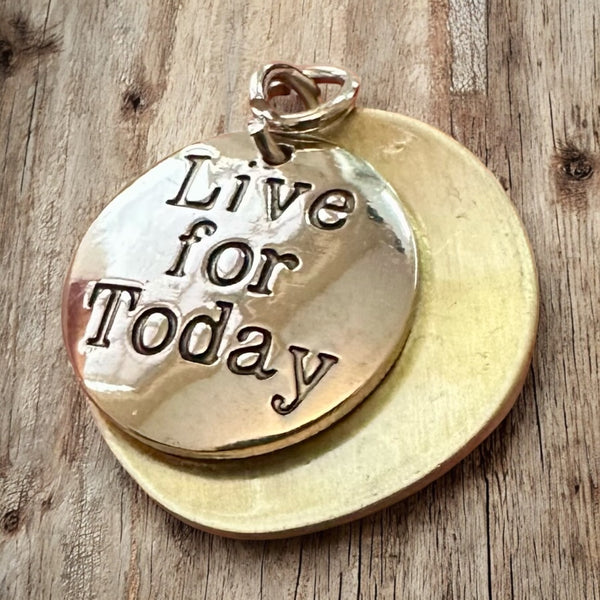 Fancy Beads - Live For Today Necklace Silver and Gold