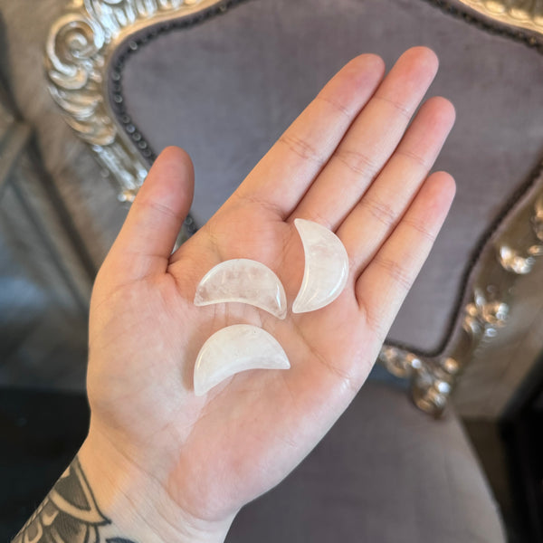 Kelowna Crystal Cave - Mini Crystal Moons Clear Quartz