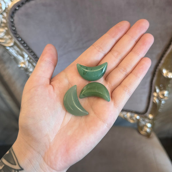 Kelowna Crystal Cave - Mini Crystal Moons Green Aventurine