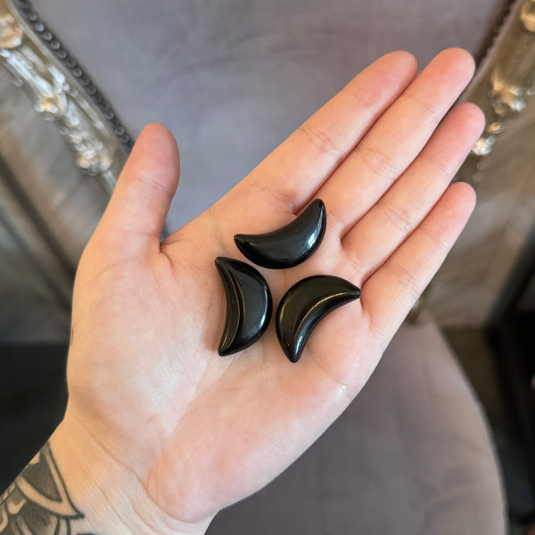 Kelowna Crystal Cave - Mini Crystal Moons Obsidian