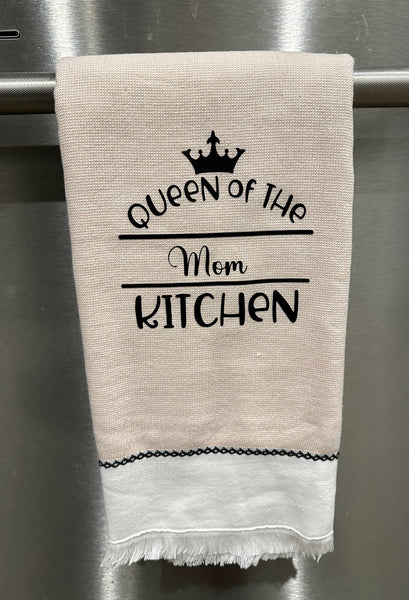 Blazin Creationz - Mom Queen of the kitchen towel