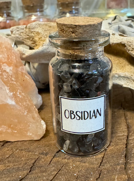 Kelowna Crystal Cave - Obsidian Chip Jar