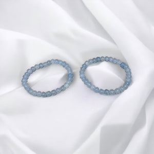 Fancy Beads - 6mm Aquamarine Bracelet