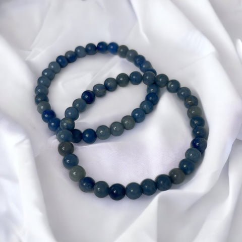 Fancy Beads - 6mm Blue Aventurine Bracelet