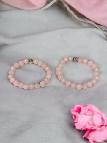 Fancy Beads - 8mm Madagascar Rose Quartz Bracelet