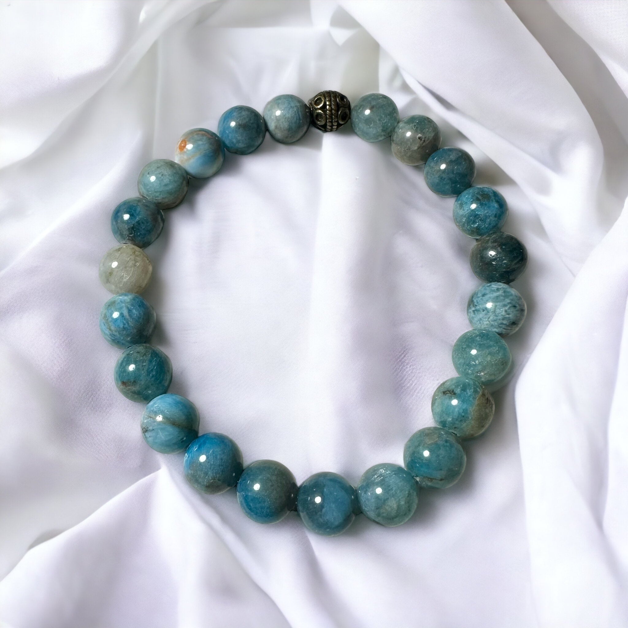 Fancy Beads - 10mm Apatite Bracelet