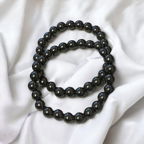 Fancy Beads - 8mm Hematite Bracelet