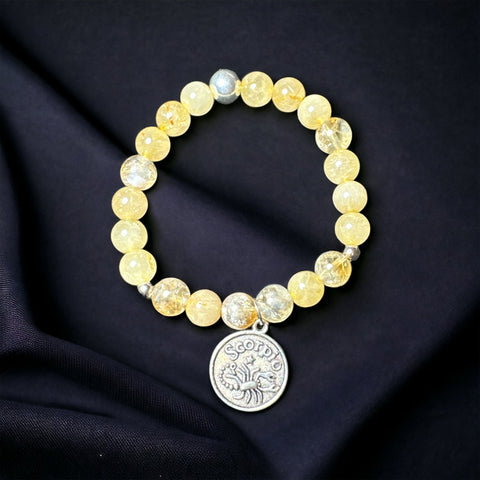 Fancy Beads - Scorpio Zodiac 8mm Bracelet