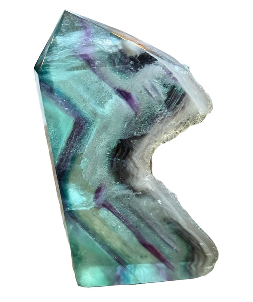 TRUE ART KELOWNA - Rainbow Fluorite Rough Tower