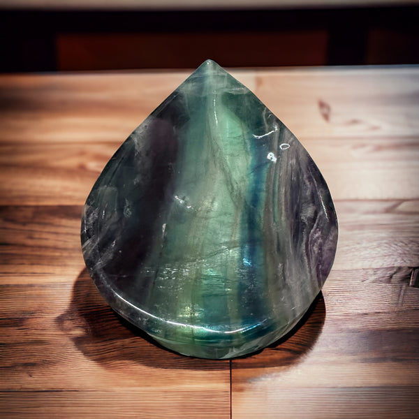 Kelowna Crystal Cave - Rainbow Fluorite Bowl