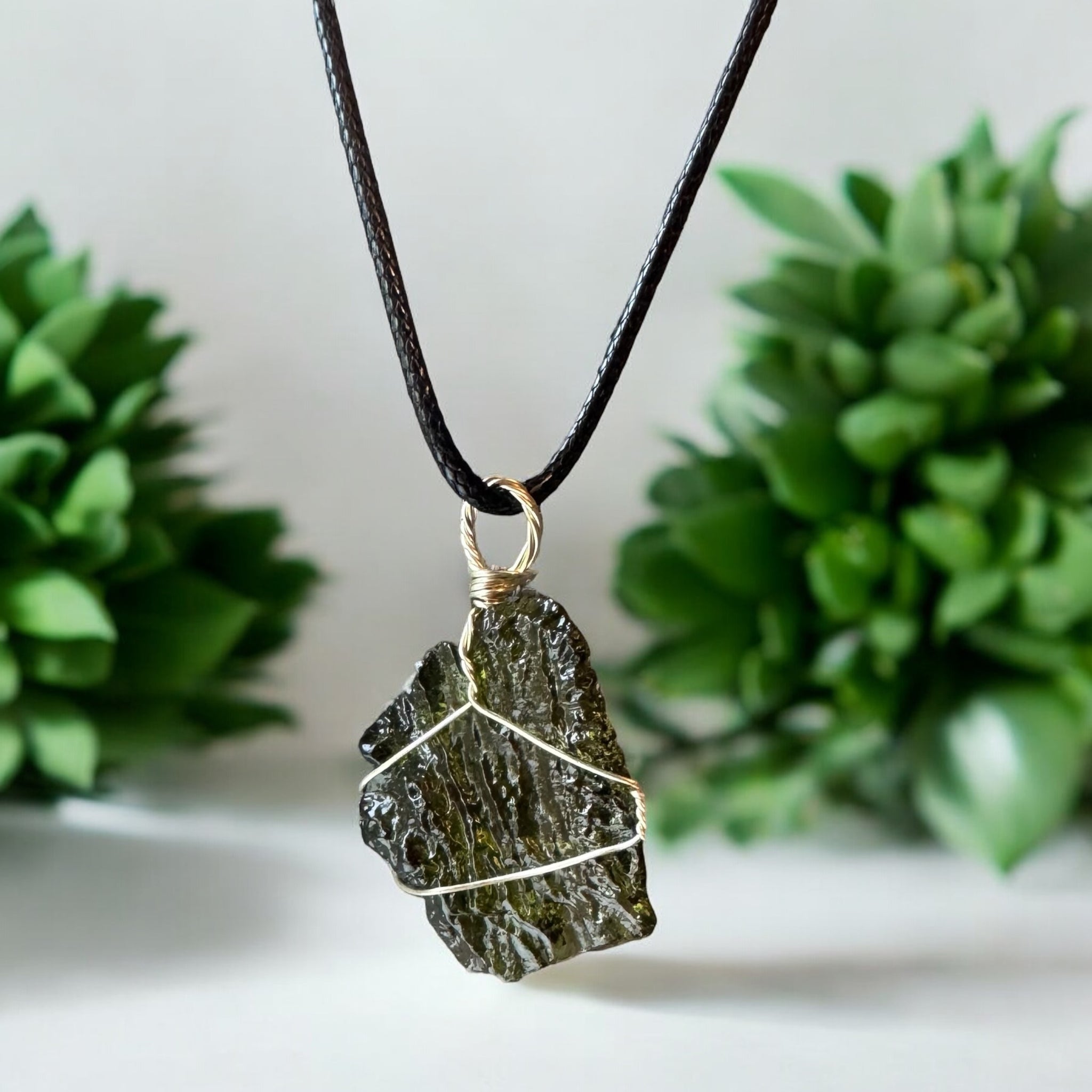 Fancy Beads - Moldavite Necklace