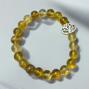 Fancy Beads - 8mm Yellow Fluorite Bracelet