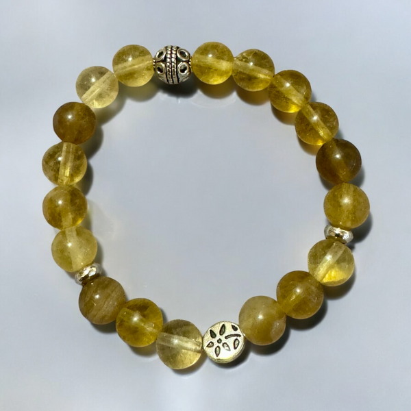 Fancy Beads - 8mm Yellow Fluorite Bracelet