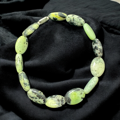 Fancy Beads - Serpentine Oval Bracelet