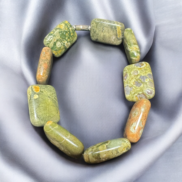 Fancy Beads - Rhyolite Bracelet