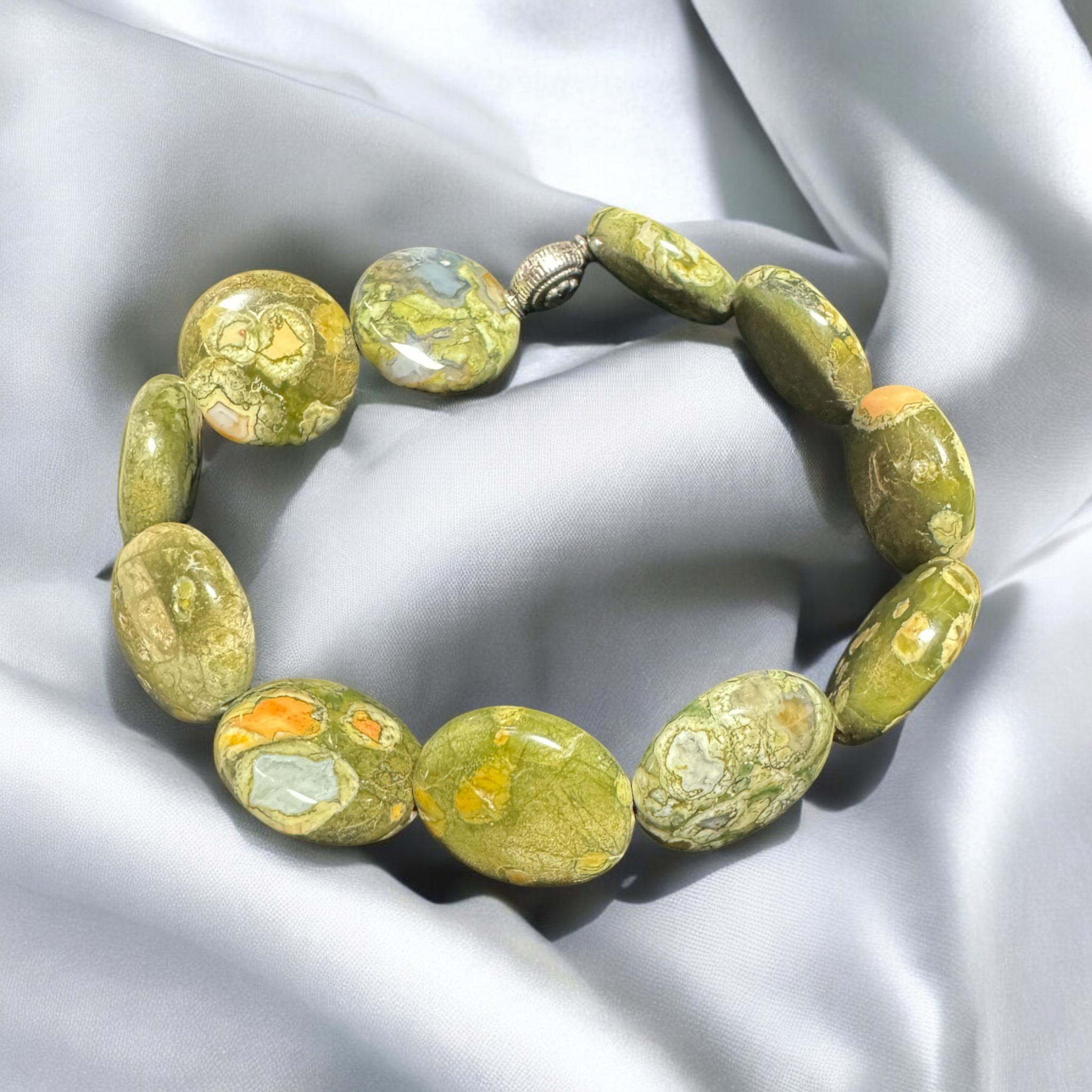 Fancy Beads - Rhyolite Bracelet