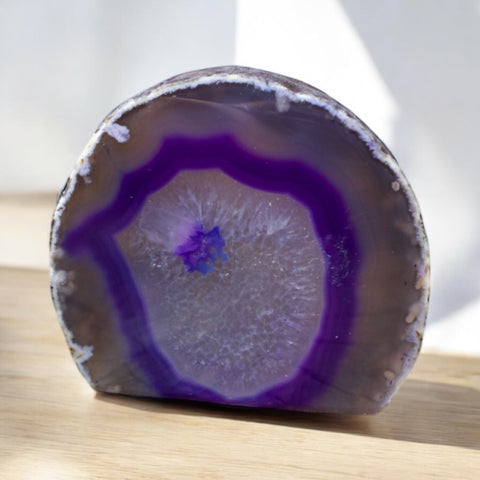 Kelowna Crystal Cave - Purple Agate Slab