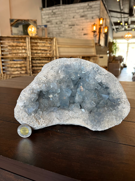 Kelowna Crystal Cave - Raw Celestite
