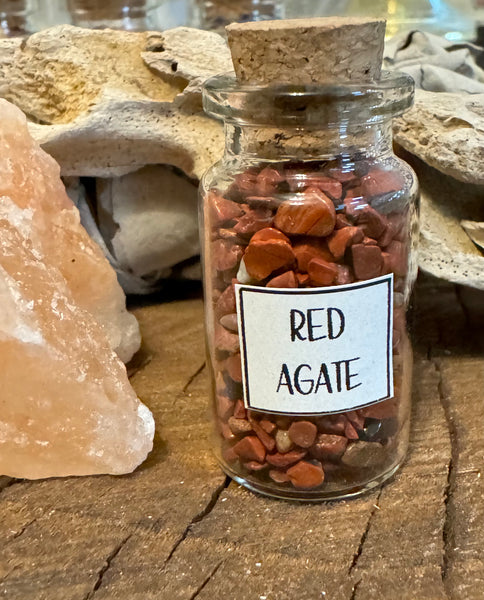 Kelowna Crystal Cave - Red Agate Chip Jar