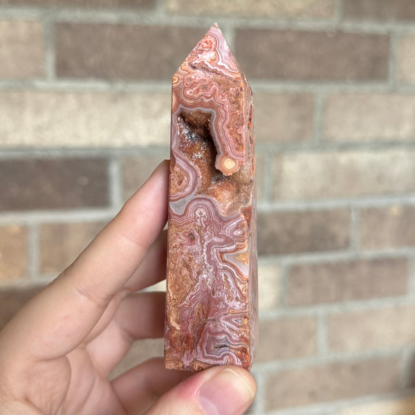 Kelowna Crystal Cave - Red Crazy Lace Agate_Tower_1