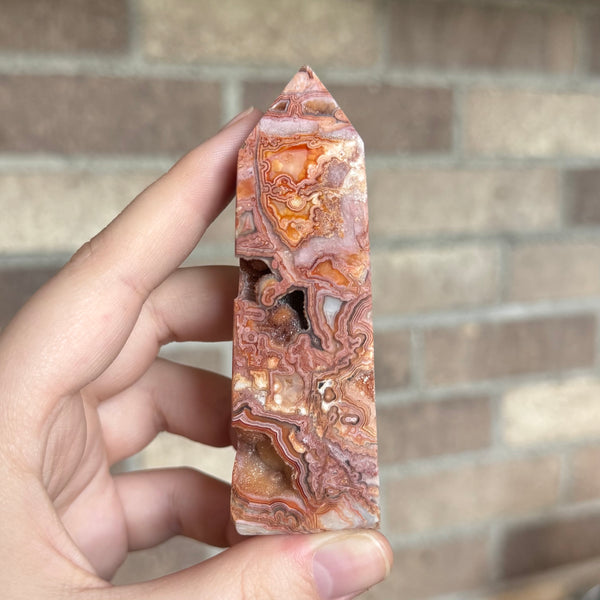 Kelowna Crystal Cave - Red Crazy Lace Agate_Tower_2